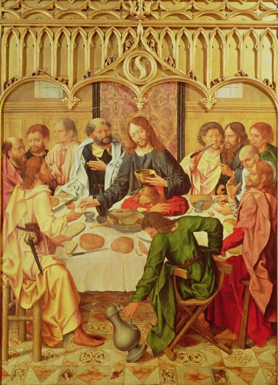 Het Laatste Avondmaal door Master of the Evora Altarpiece